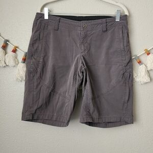 Kuhl Gray Mid Rise Cargo Hiking Outdoor Bermuda Shorts Size 6